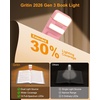 Gritin 2026 Gen 3 Leselampe Buch Klemme mit 14 Augenpflege Vollspektrum LED(Rosarot)