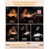 Gritin 2026 Gen 3 Leselampe Buch Klemme mit 14 Augenpflege Vollspektrum LED(Rosarot)