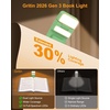 Gritin 2026 Gen 3 Leselampe Buch Klemme mit 14 Augenpflege Vollspektrum LED(Türkisgrün)