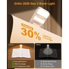 Gritin 2026 Gen 3 Leselampe Buch Klemme mit 14 Augenpflege Vollspektrum LED(Weiß)