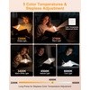 Gritin 2026 Gen 3 Leselampe Buch Klemme mit 14 Augenpflege Vollspektrum LED(Weiß)