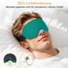 Gritin 3D Schlafmaske für Seitenschläfer Atmungsaktive & Lichtblockierend(Dunkelcyan)
