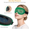 Gritin 3D Schlafmaske für Seitenschläfer Atmungsaktive & Lichtblockierend(Grün)