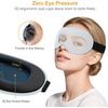 Gritin 3D Schlafmaske für Seitenschläfer Atmungsaktive & Lichtblockierend(Himmelblau)