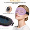 Gritin 3D Schlafmaske für Seitenschläfer Atmungsaktive & Lichtblockierend(Lila)