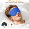 Gritin 3D Schlafmaske für Seitenschläfer Atmungsaktive & Lichtblockierend(Marineblau)