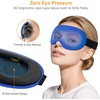Gritin 3D Schlafmaske für Seitenschläfer Atmungsaktive & Lichtblockierend(Marineblau)