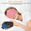 Gritin 3D Schlafmaske für Seitenschläfer Atmungsaktive & Lichtblockierend(Rosa)