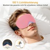 Gritin 3D Schlafmaske für Seitenschläfer Atmungsaktive & Lichtblockierend(Rosa)
