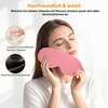 Gritin 3D Schlafmaske für Seitenschläfer Atmungsaktive & Lichtblockierend(Rosa)