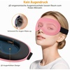 Gritin 3D Schlafmaske für Seitenschläfer Atmungsaktive & Lichtblockierend(Rosa)