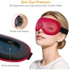 Gritin 3D Schlafmaske für Seitenschläfer Atmungsaktive & Lichtblockierend(Rot)