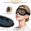 Gritin 3D Schlafmaske für Seitenschläfer Atmungsaktive & Lichtblockierend(Schwarz)
