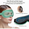 Gritin 3D Schlafmaske für Seitenschläfer Upgrade Atmungsaktive Schlafbrille(Cyan)