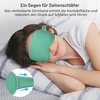 Gritin 3D Schlafmaske für Seitenschläfer Upgrade Atmungsaktive Schlafbrille(Cyan)