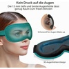 Gritin 3D Schlafmaske für Seitenschläfer Upgrade Atmungsaktive Schlafbrille(Dunkles Cyan)