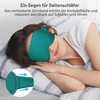 Gritin 3D Schlafmaske für Seitenschläfer Upgrade Atmungsaktive Schlafbrille(Dunkles Cyan)