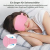 Gritin 3D Schlafmaske für Seitenschläfer Upgrade Atmungsaktive Schlafbrille(Rosa)