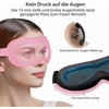 Gritin 3D Schlafmaske für Seitenschläfer Upgrade Atmungsaktive Schlafbrille(Rosa)