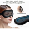 Gritin 3D Schlafmaske für Seitenschläfer Upgrade Atmungsaktive Schlafbrille(Schwarz)