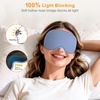 Gritin 3D Schlafmaske für Seitenschläfer Upgrade Augenmaske Herren & Frauen(Blau)