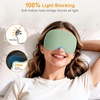 Gritin 3D Schlafmaske für Seitenschläfer Upgrade Augenmaske Herren & Frauen(Cyan)