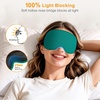 Gritin 3D Schlafmaske für Seitenschläfer Upgrade Augenmaske Herren & Frauen(Dunkelcyan)