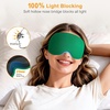 Gritin 3D Schlafmaske für Seitenschläfer Upgrade Augenmaske Herren & Frauen(Grün)