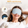Gritin 3D Schlafmaske für Seitenschläfer Upgrade Augenmaske Herren & Frauen(Himmelblau)