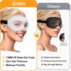 Gritin 3D Schlafmaske für Seitenschläfer Upgrade Augenmaske Herren & Frauen(Himmelblau)