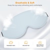 Gritin 3D Schlafmaske für Seitenschläfer Upgrade Augenmaske Herren & Frauen(Himmelblau)
