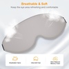 Gritin 3D Schlafmaske für Seitenschläfer Upgrade Augenmaske Herren & Frauen(Lichtgrau)