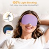 Gritin 3D Schlafmaske für Seitenschläfer Upgrade Augenmaske Herren & Frauen(Lila)