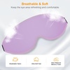 Gritin 3D Schlafmaske für Seitenschläfer Upgrade Augenmaske Herren & Frauen(Lila)