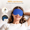 Gritin 3D Schlafmaske für Seitenschläfer Upgrade Augenmaske Herren & Frauen(Marineblau)