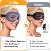Gritin 3D Schlafmaske für Seitenschläfer Upgrade Augenmaske Herren & Frauen(Mittelviolett)