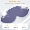 Gritin 3D Schlafmaske für Seitenschläfer Upgrade Augenmaske Herren & Frauen(Mittelviolett)