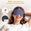 Gritin 3D Schlafmaske für Seitenschläfer Upgrade Augenmaske Herren & Frauen(Mittelviolett)