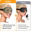 Gritin 3D Schlafmaske für Seitenschläfer Upgrade Augenmaske Herren & Frauen(Olivgrün)