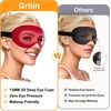 Gritin 3D Schlafmaske für Seitenschläfer Upgrade Augenmaske Herren & Frauen(Rot)