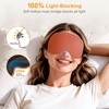 Gritin 3D Schlafmaske für Seitenschläfer Upgrade Augenmaske Herren & Frauen(Rotbraun)