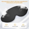 Gritin 3D Schlafmaske für Seitenschläfer Upgrade Augenmaske Herren & Frauen(Schwarz)