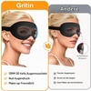Gritin 3D Schlafmaske für Seitenschläfer Upgrade Augenmaske Herren & Frauen(Schwarz)