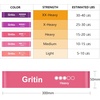 Gritin Fitnessbänder Widerstandsbänder mit 5 Stufen(Lila + Pink)