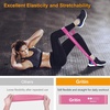 Gritin Fitnessbänder Widerstandsbänder mit 5 Stufen(Lila + Pink)