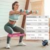 Gritin Fitnessbänder Widerstandsbänder mit 5 Stufen(Lila + Pink)