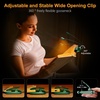 Gritin Leselampe Buch Klemme 19 LEDs, Aufladbare Buchlampe mit 3 Lichtfarbe(Dunkelgrün)