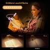 Gritin Leselampe Buch Klemme 19 LEDs, Aufladbare Buchlampe mit 3 Lichtfarbe(Lila)