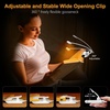 Gritin Leselampe Buch Klemme 19 LEDs, Aufladbare Buchlampe mit 3 Lichtfarbe(Weiß)
