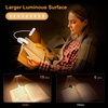 Gritin Leselampe Buch Klemme 19 LEDs, Aufladbare Buchlampe mit 3 Lichtfarbe(Weiß)